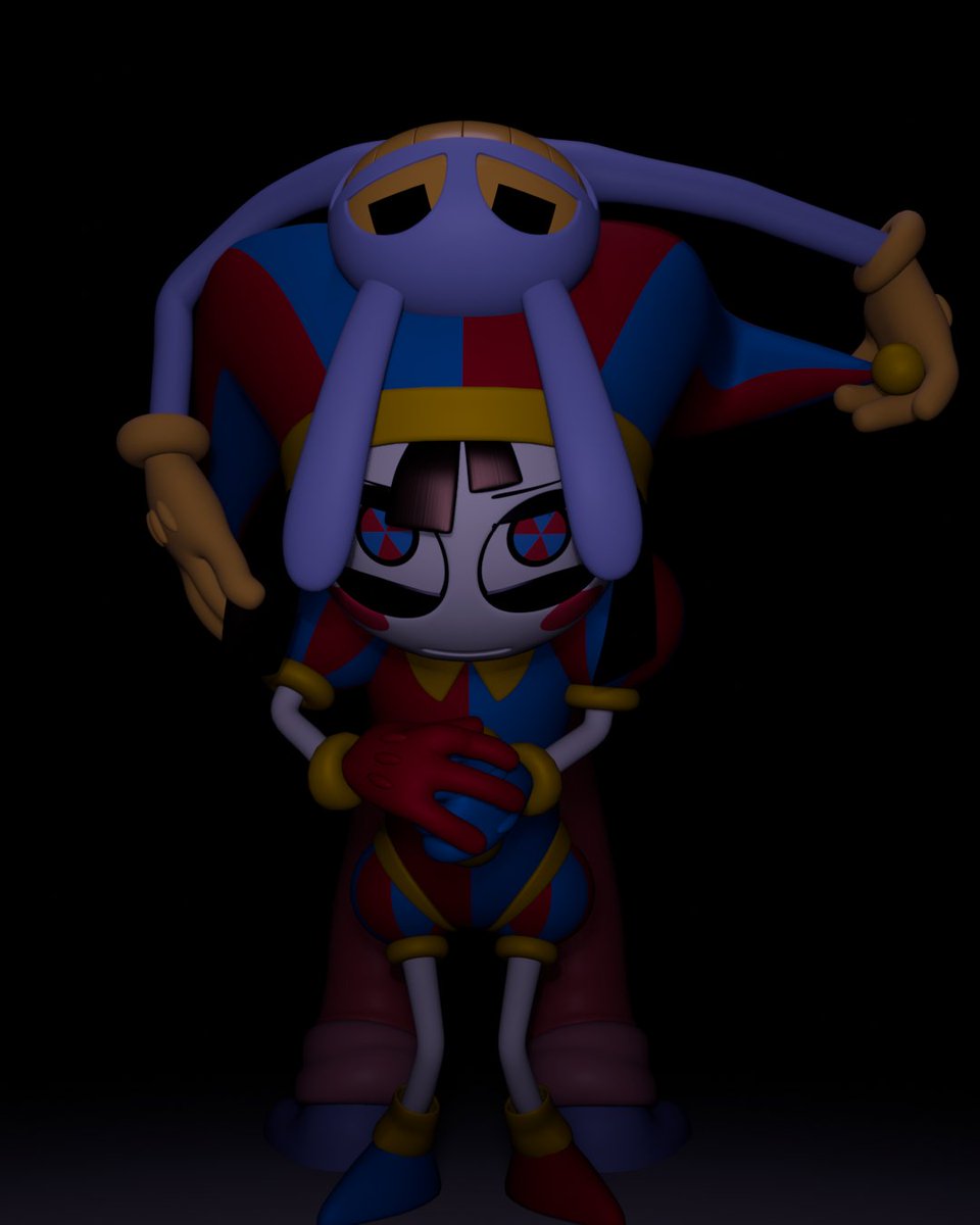 reteptionist's tweet image. I need to throw up my imagination so i could live in peace. #TADC #TheAmazingDigitalCircus 
(models by: @zayJax_ )