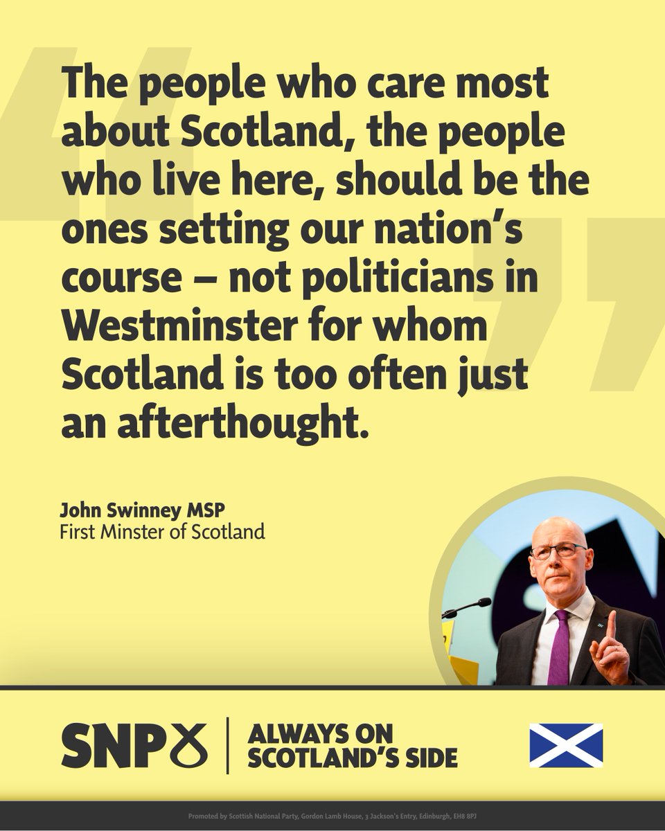 From years of Tory chaos to more of the same under Labour, and now the very real threat of Prime Minister Nigel Farage. 

Scotland deserves better. It’s time for a fresh start with independence.