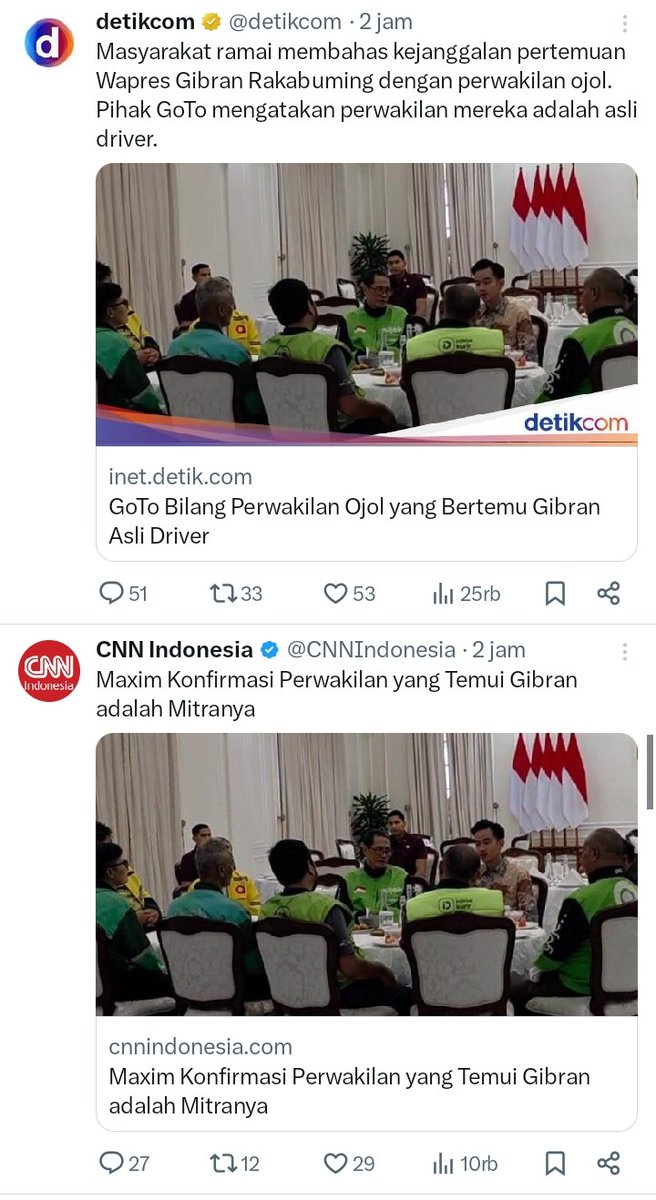 __AnakKolong's tweet photo. SAMPAH DESPOTISME |

Mirip "skandal reuni dan ijazah gaib" Bapak biologisnya. 

Semua pihak terkait, mendadak memberi klarifikasi kilat, tapi tanpa 'daging informasi.

Polanya khas, pun "mantra" -nya identik ; 

POKOKNYA ASLI ! 

Bapak biologisnya memang berhasil membangun laboratorium distopia dalam 10 thn kekuasaannya, di mana kebenaran bukan lagi sesuatu yg bisa diuji, tapi cukup dgn pernyataan "resmi", yg gemanya meludahi logika, hingga konstitusi pun bisa  diperkosa.

Driver asli ! 
Reuni asli !
Ijazah asli ! 

Entah, besok apa lagi yg dipoles jadi "asli".
_________

"Air cucuran atap, jatuhnya ke gorong - gorong juga"
.
.
.
😁
#FufufafaAibNasional