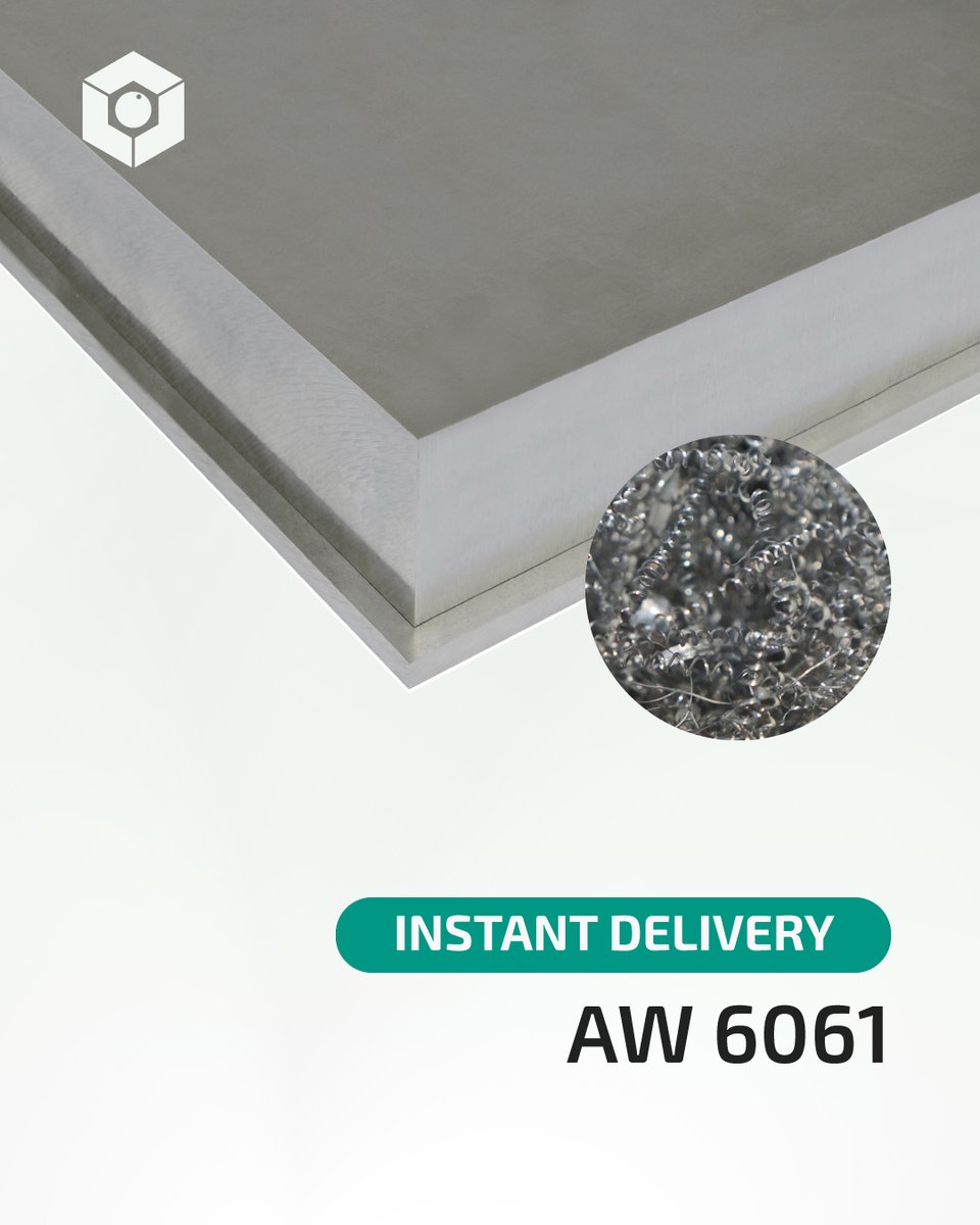 PolyLanema's tweet photo. 🔩 Aluminum Alloy AW 6061
Strong, weldable, and with excellent corrosion resistance.
Ideal for aerospace, automotive, railway, and other sectors!
#CustomCutting #Aluminum #Plastic #EfficientCutting #WasteReduction #ProjectOptimization #PrecisionCut #alloy #alloy6061 https://t.co/jtE98da1Uq