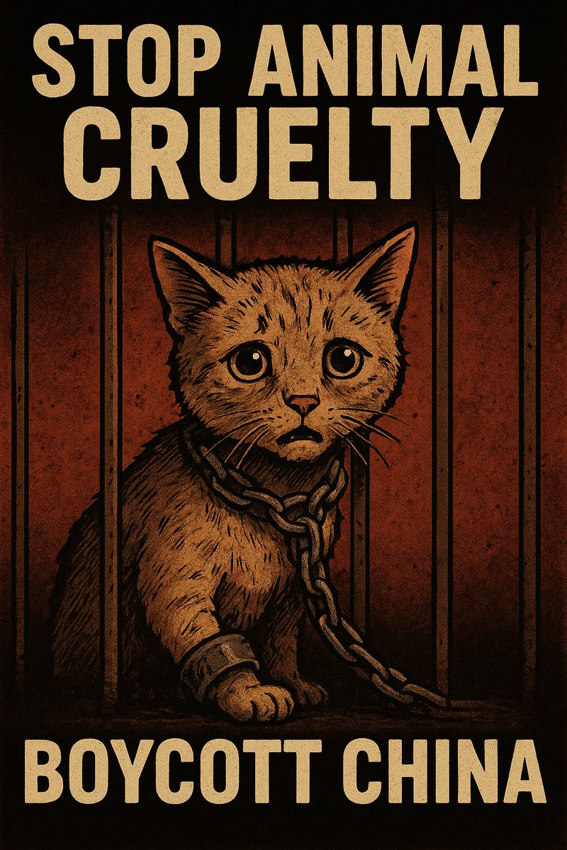 okyanustabuluut's tweet image. Their eyes are full of fear, their cries go unheard. In China, innocent cats are caged, tortured, and slaughtered as if their lives mean nothing. This is not culture it’s cruelty. The world must not stay silent. #BoycottChina #StopAnimalCruelty #NationalDogDay