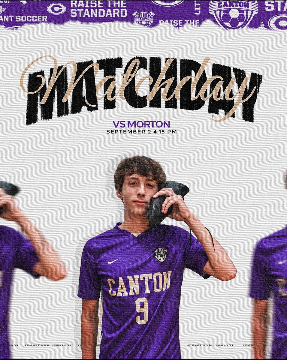 Matchday ‼️

🆚 Morton H.S. 
⏰ 4:15p, JV to follow
📍Ingersoll Middle School 

#RaiseTheStandard | #Family