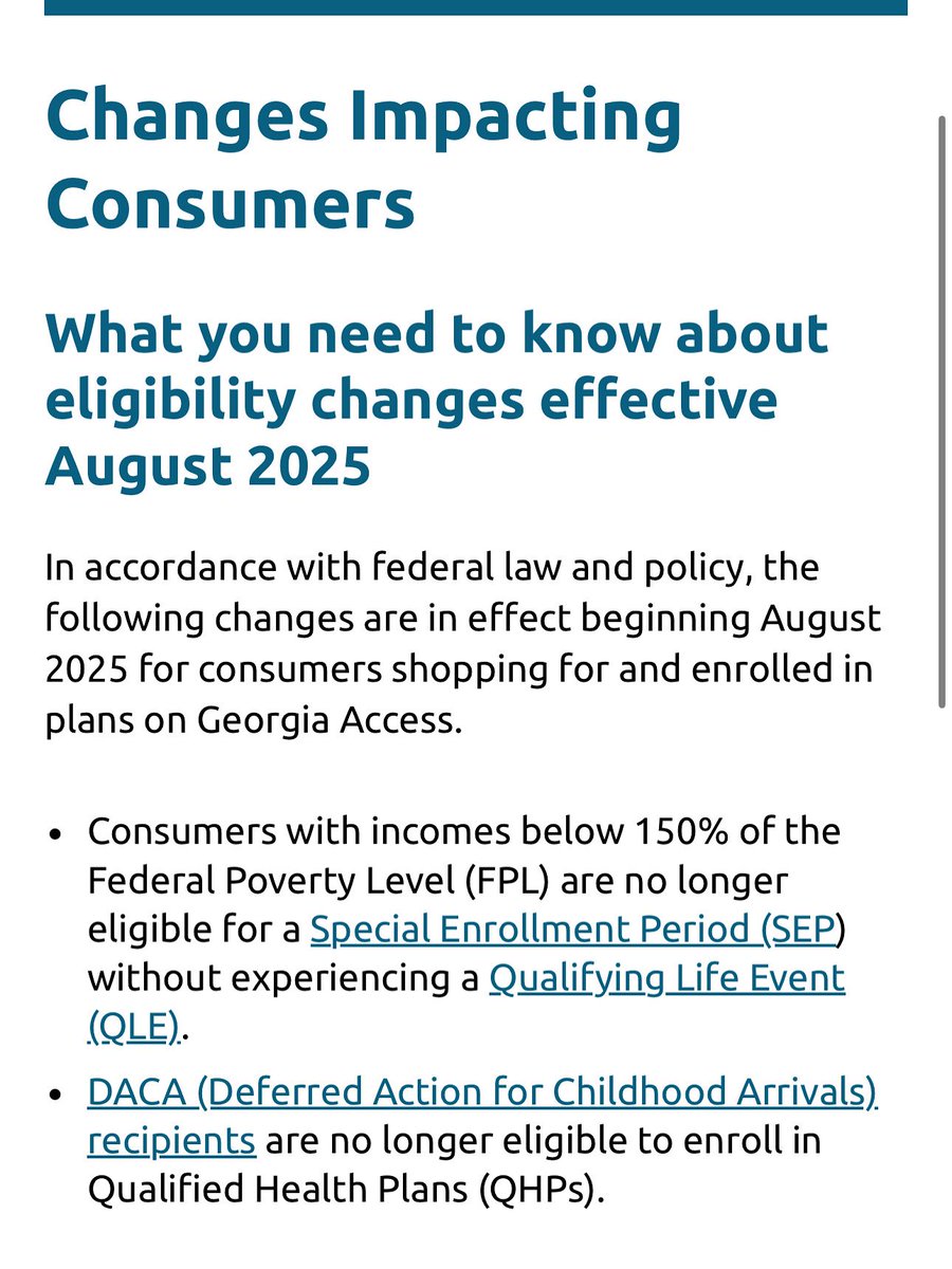 ColgaNavigator's tweet image. To learn how these provisions impact Georgia Access consumers download the 2025 Changes Information Sheet, located here: georgiaaccess.gov/learn-more/cha…

Contact Ashlee at (404) 290-1937 for more information.
