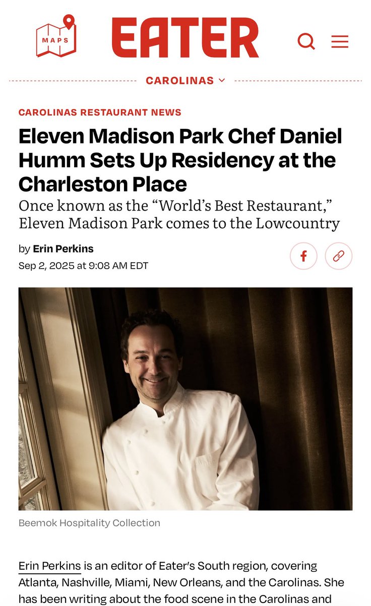 madison_olivia_'s tweet photo. @EaterCarolinas 

This is huge. 

Watch the growth of this city and position yourself in the market accordingly.

News like this really shows the projection of Charleston. 

Pay attention to your market. https://t.co/jFBzIAhYzx