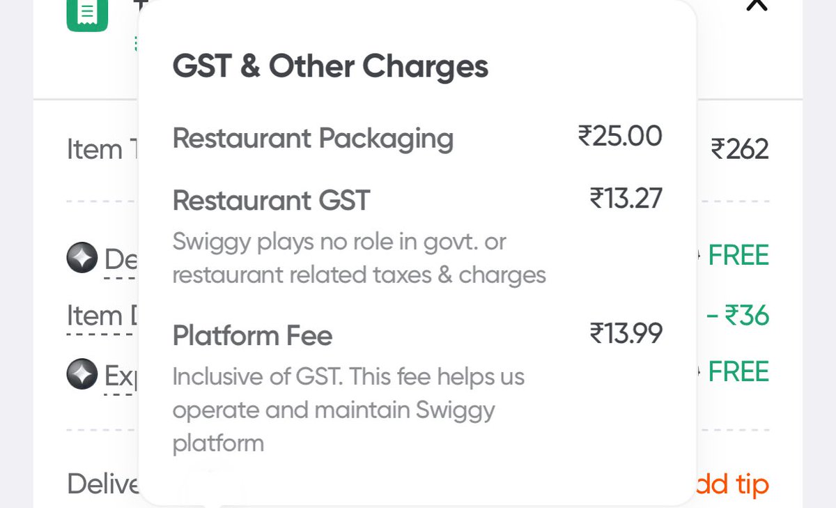 s_vinit's tweet photo. Hi @Swiggy why does your platform fee change within minutes. Please see the images. Apart from the fact that you're now charging more than the tax amount is another problem. Can you explain how platform fee is dynamic. What feature or enhancements did you do in minutes. https://t.co/rQlDx4lfSE