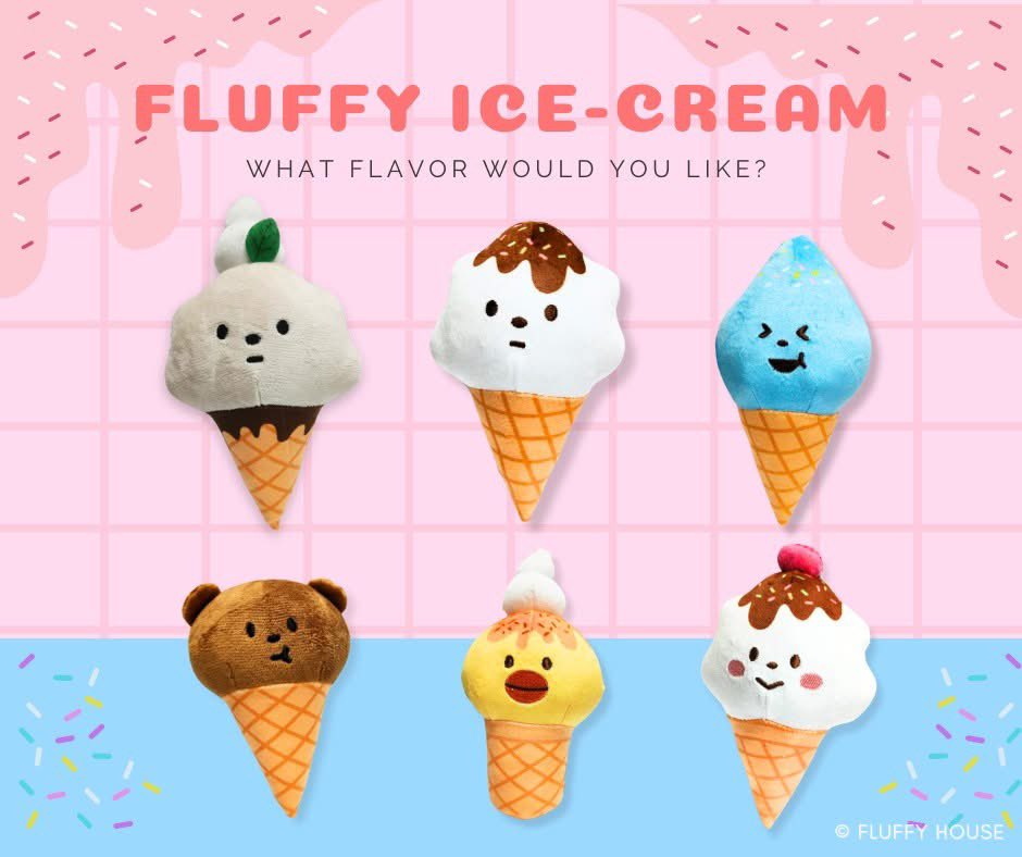 FluffyHouseCS's tweet photo. 
Ice Cream Day!

Which flavor is your pick today? 🍦✨

The Fluffy Ice-Cream Keychain Plush has just landed at Jumping Gym

Soft, sweet, and too cute to resist — collect them all before they melt away!
#fluffyhouse #JumpingGym #MrWhiteCloudandFriend
 https://t.co/FiY89BnxlG