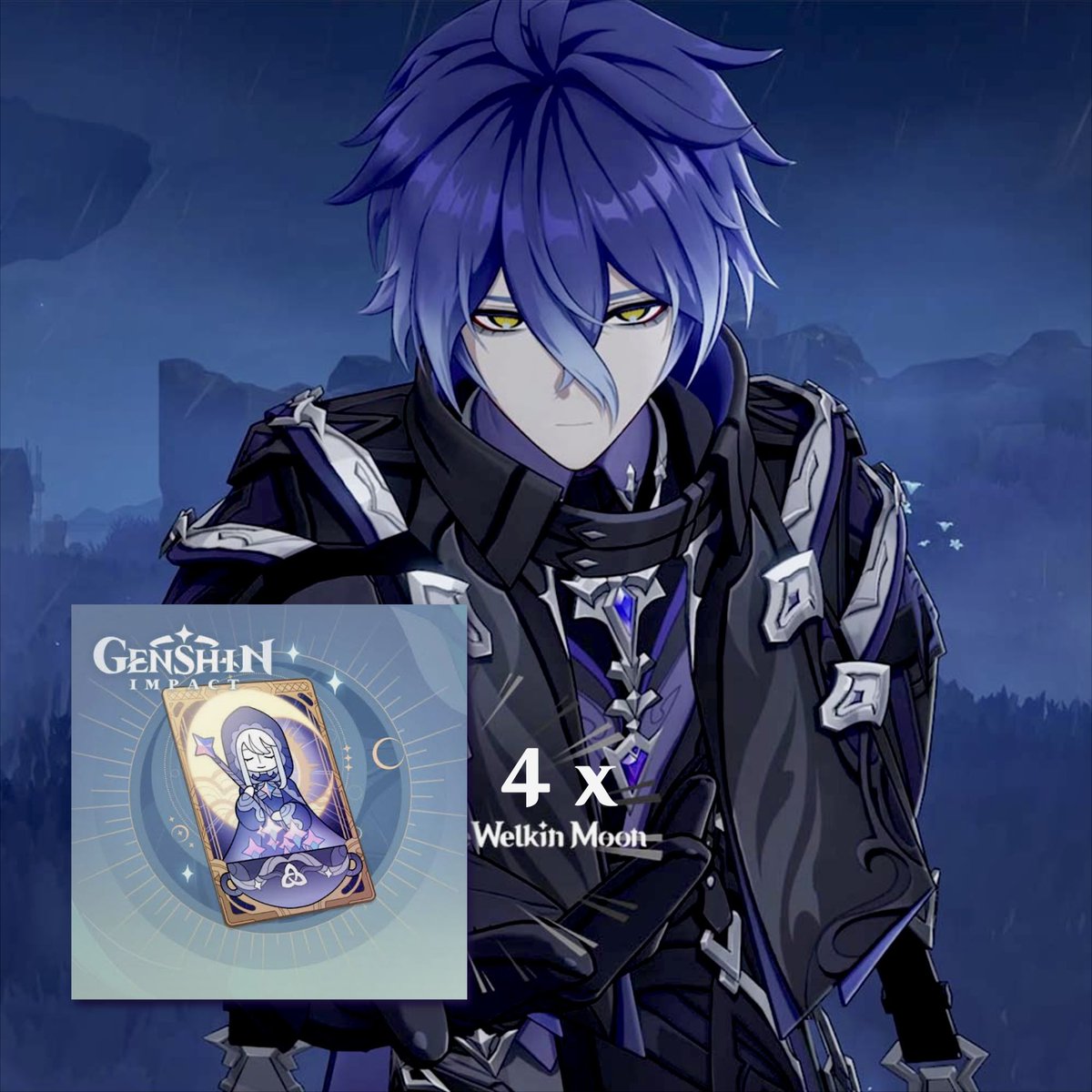 ꒰ 4x WELKIN GIVEAWAY ꒱
four winners !!

꩜｡follow me &amp; <a href="/hanjibow/">STYX* 樂✩</a> 
꩜｡ like + rt this post 

ends in a week!

#genshinimpact #genshin #genshintwt #giveaway