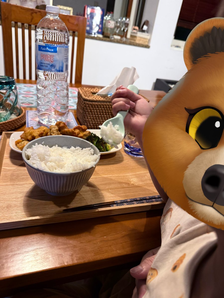 十點回家，被兒子搶走飯的爸爸…餓…