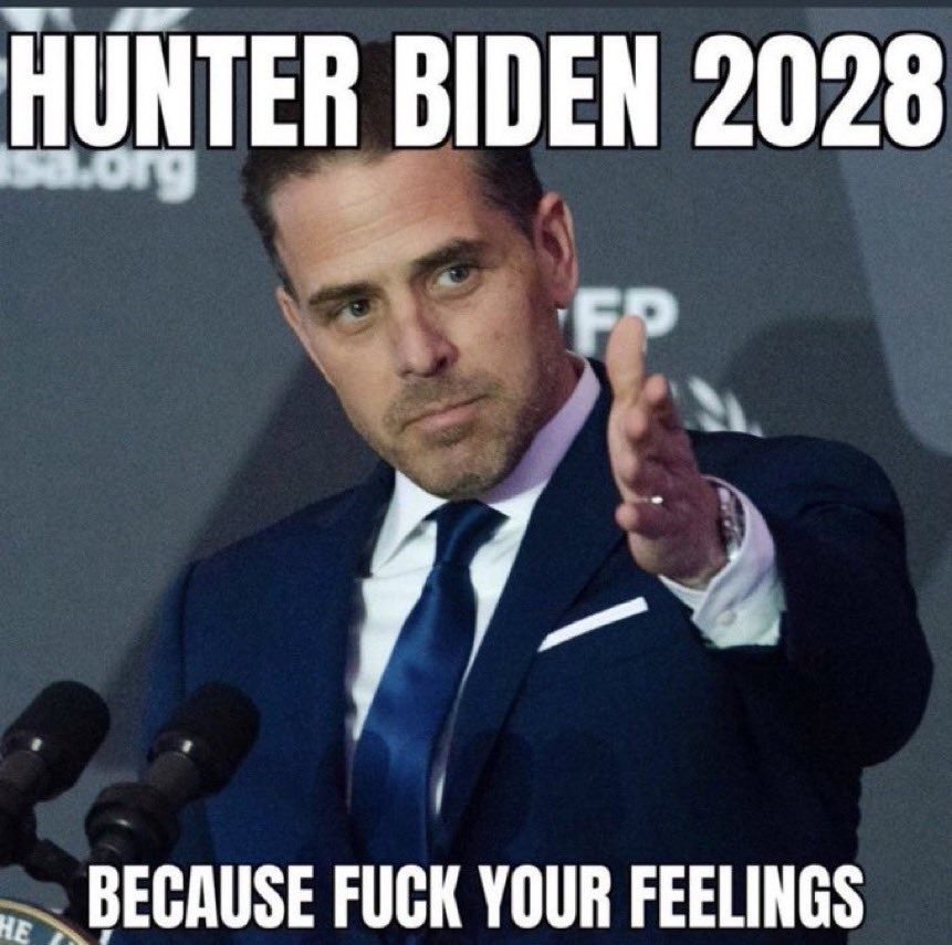 Eric Trump says he’s open to running for president in 2028: “I’m not ruling it out. I’m not saying no, but I’m also not saying yes.”

Oh, hell no! 
#TrumpIsUnfitForOffice #TrumpCrimeFamily #TrumpEpsteinPedoCoverUp #TrumpIsANationalDisgrace