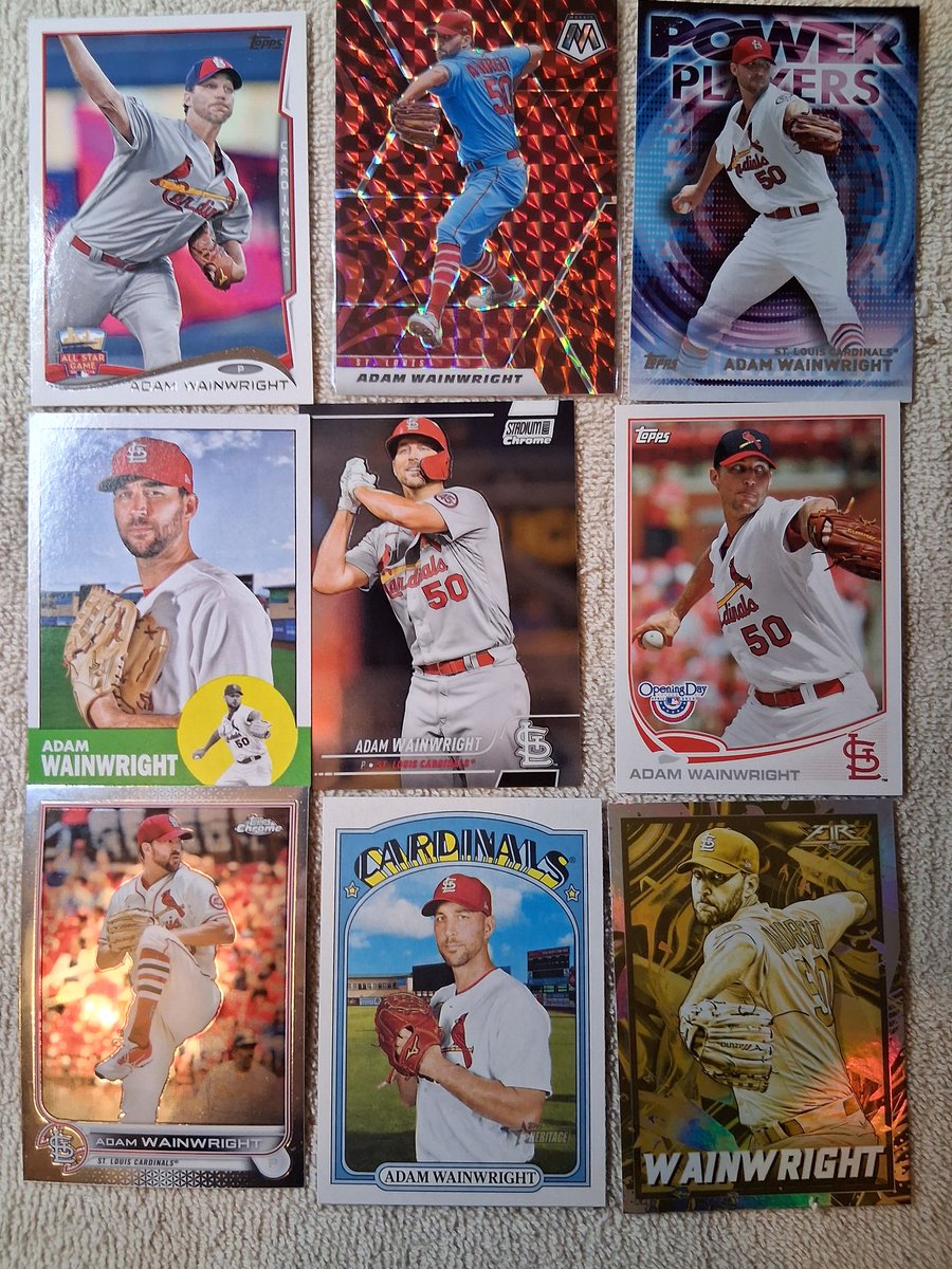 Adam Wainwright lot $2 #TBBCrew #TBBReposts #thehobby