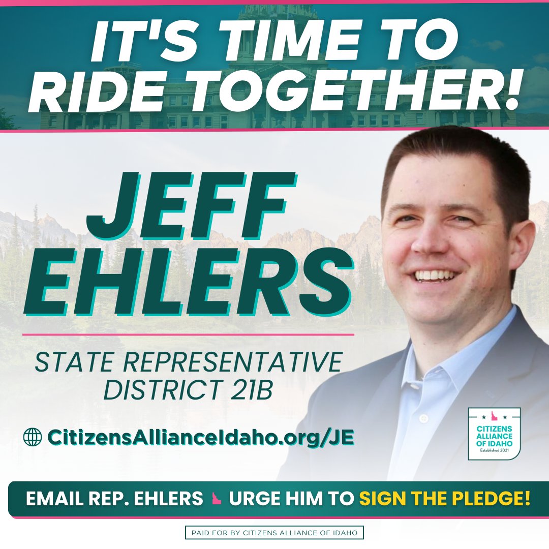 We know that Rep. Jeff Ehlers is on the right side of the battle to preserve our shared values, but in an uncertain world, it's crucial that he join the 41 other Pledge Signers and publicly go on record by signing The Pledge, and asking to be held accountable.
Signing the Pledge