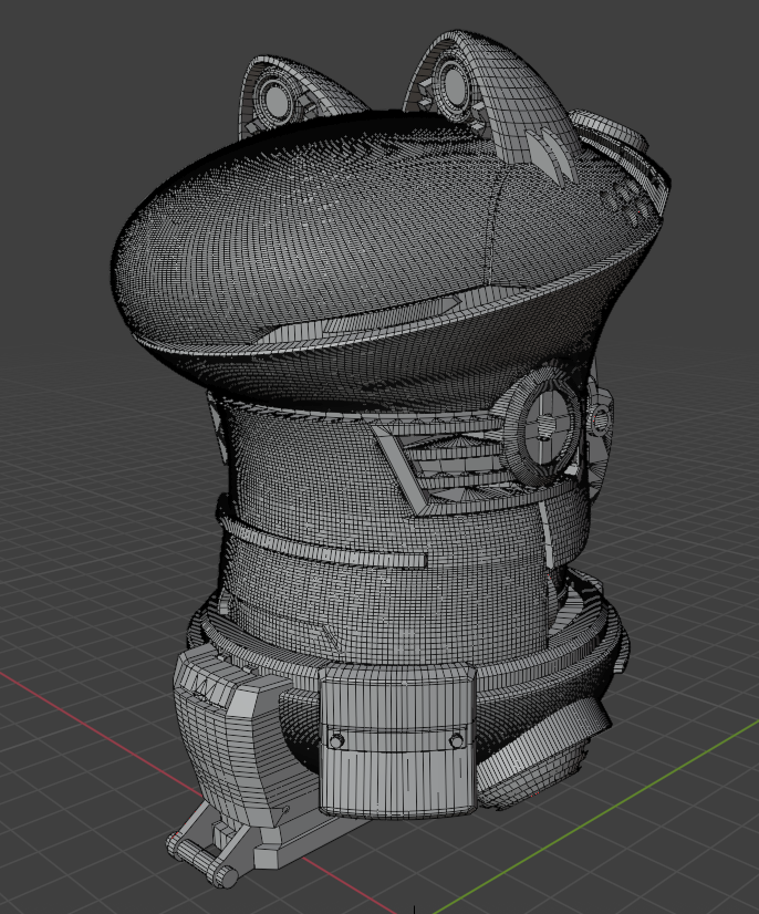大体できたー　形はw
後調整したら出力、調整して、かな
調整の方が大変なんですけど。
まだこの後ポリキャップ等で関節を調整する予定。
無理そうなら「稼動するけど固定化推奨」って言う方向も考えています😂
自由ポージングがもちろん良いのですが難しいっす
#模型活動 
#3Dモデリング 
#フロッカー