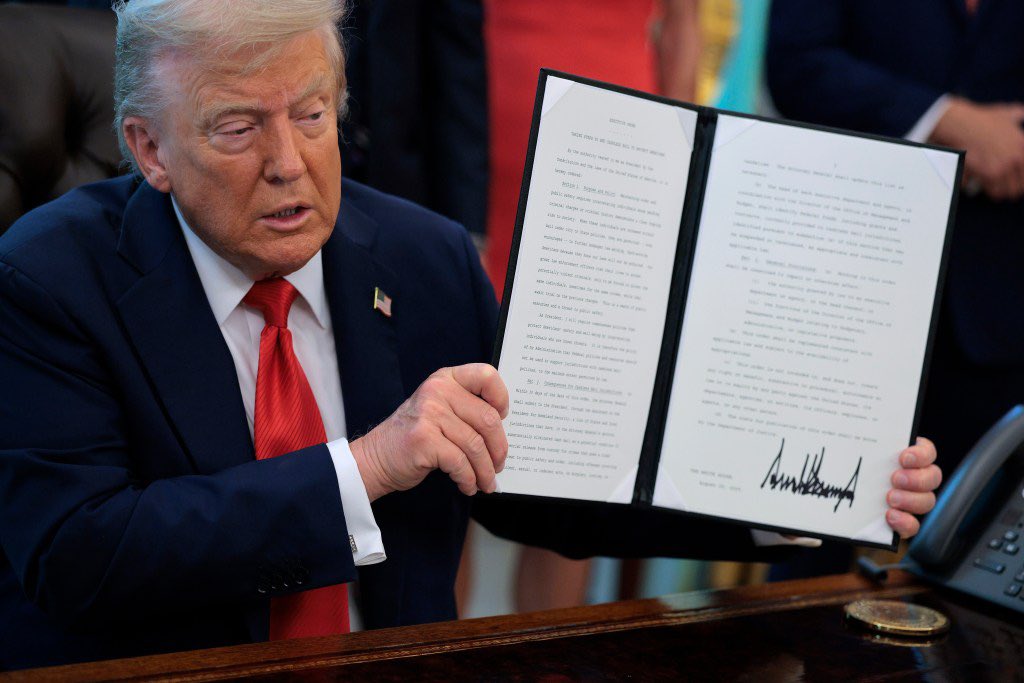 Do you think Donald Trump has overstepped his Executive authority 

Yes or No?