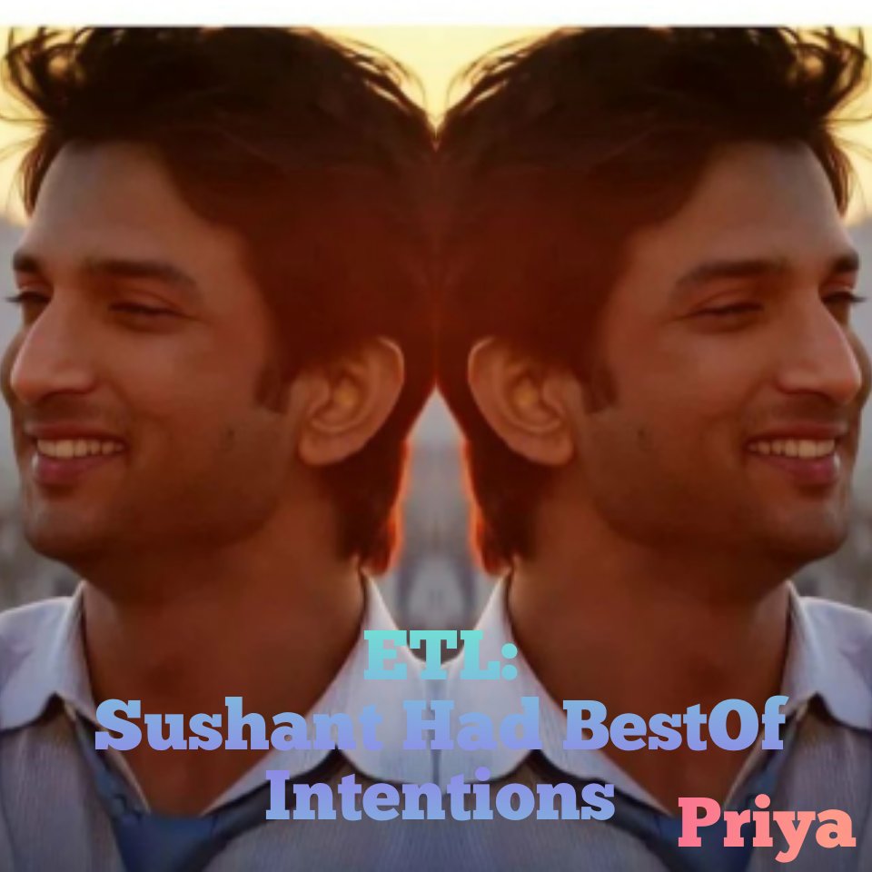 Priya80167535's tweet photo. Sushant Had BestOf Intentions
@itsSSR was a truly generous soul with kindness, respect, a positive attitude &amp; refrained from speaking negatively about anyone in the Bollywood community.  He never aimed to hurt anyone. We deeply miss .
 @withoutthemind #SushantSinghRajput https://t.co/XWscfzPTQo
