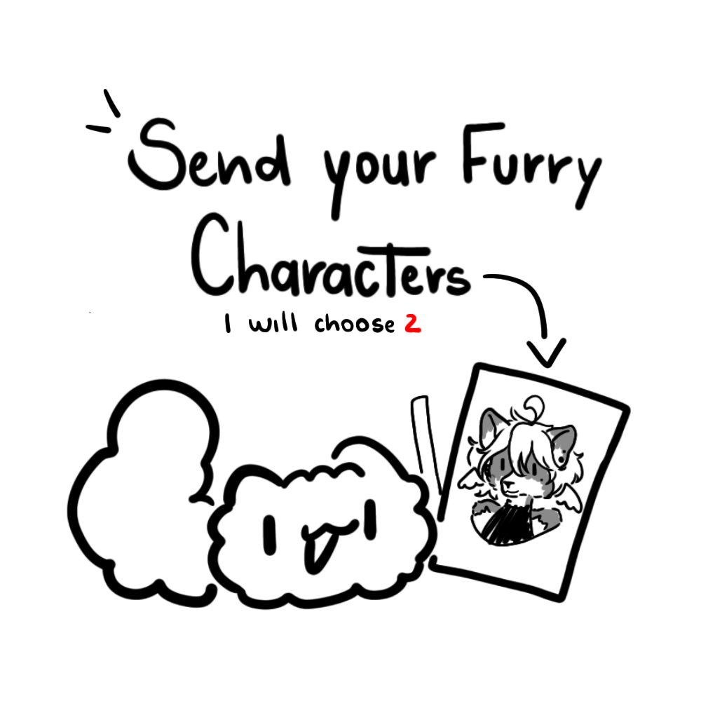 HachiChh_'s tweet image. Hi guys, Send your &quot;Furry characters&quot;, because, &quot;I will choose 2&quot; to practice the line, so I will put them in the portfolio to open the orders ;3 (it will be in the &quot;Icon&quot; style)!!!