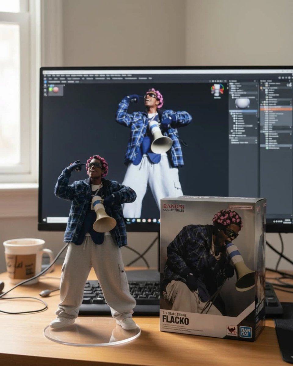 A$AP Rocky 3D 𝗔𝗖𝗧𝗜𝗢𝗡 𝗙𝗜𝗚𝗨𝗥𝗘 - Made by @BeingTav 🔥