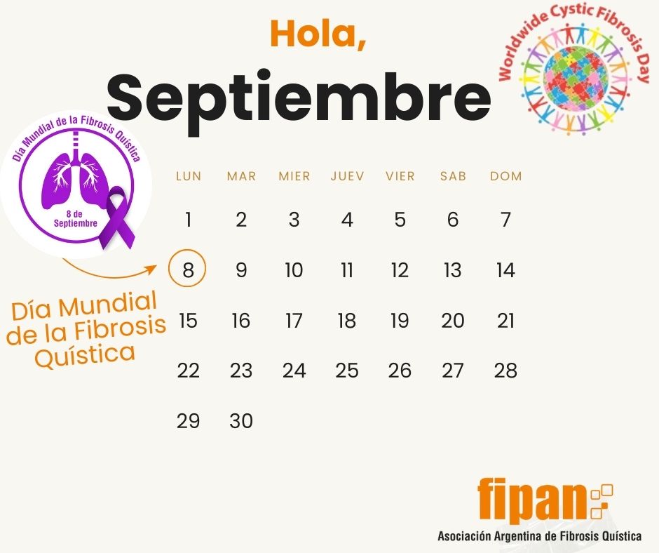 El 8 es el Día Mundial de la Fibrosis Quística y es una buena oportunidad para difundir, visibilizar e informar no solo en esa fecha sino a lo largo del mes sobre la patología

¡Sumate!🧡
#AcáEstamos #FIPAN #8DeSeptiembre #ComunidadFQ #RedFQ #APAFIQ #Alapa  #fqLatinoamericana #FQ