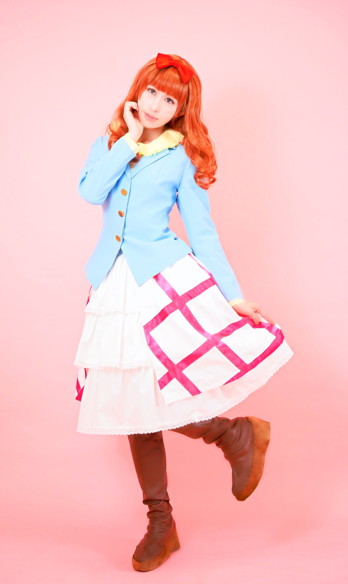 【美品 ウィッグ付き】ポップンミュージック7 リエちゃん 衣装 コスプレ 美品 ウィッグ付き】ポップンミュージック7 リエちゃん 衣装