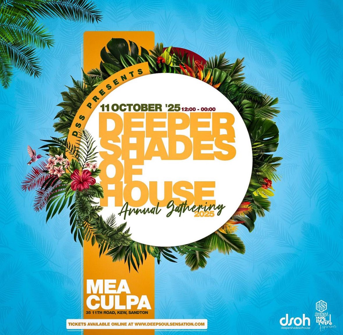 DSOH x DSS

Hello Magang🥳🙂

Let’s have a link up at Mea Culpa on the 11th October where you will be served nothing but great music. 

Clink on link below to purchase a ticket 

deepsoulsensation.com/event-details-…