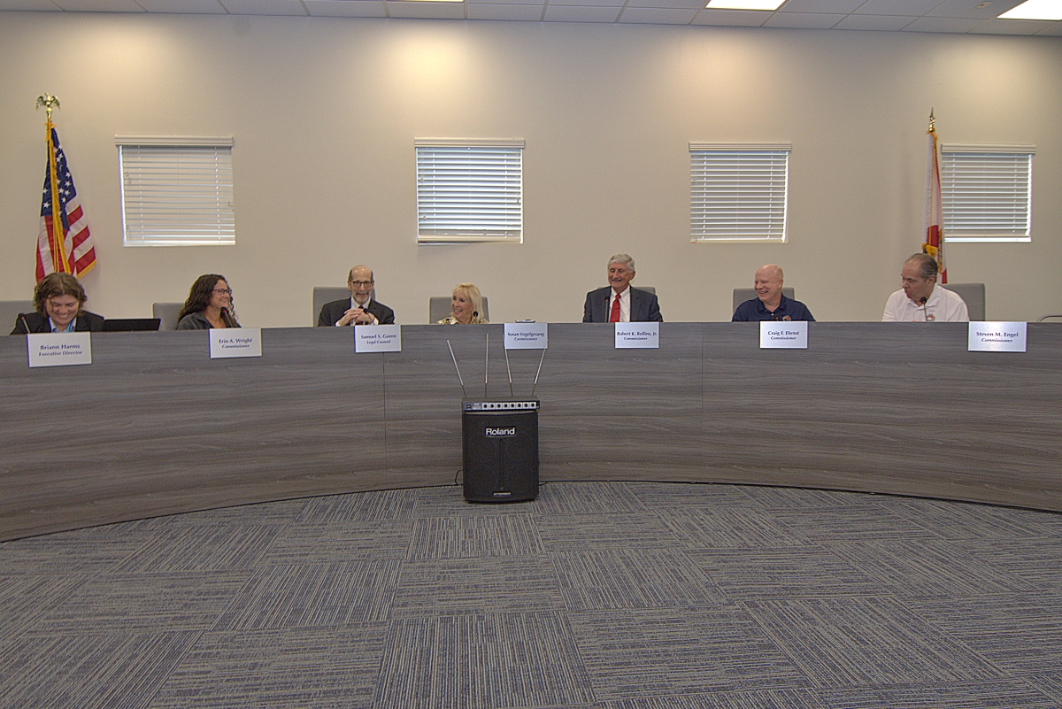 Today's District Commissioners' Public Meeting begins at 5:15 p.m. in the Swim and Racquet Center conference room. The meeting to set the 2026 proposed millage rate and budget follows immediately afterward.