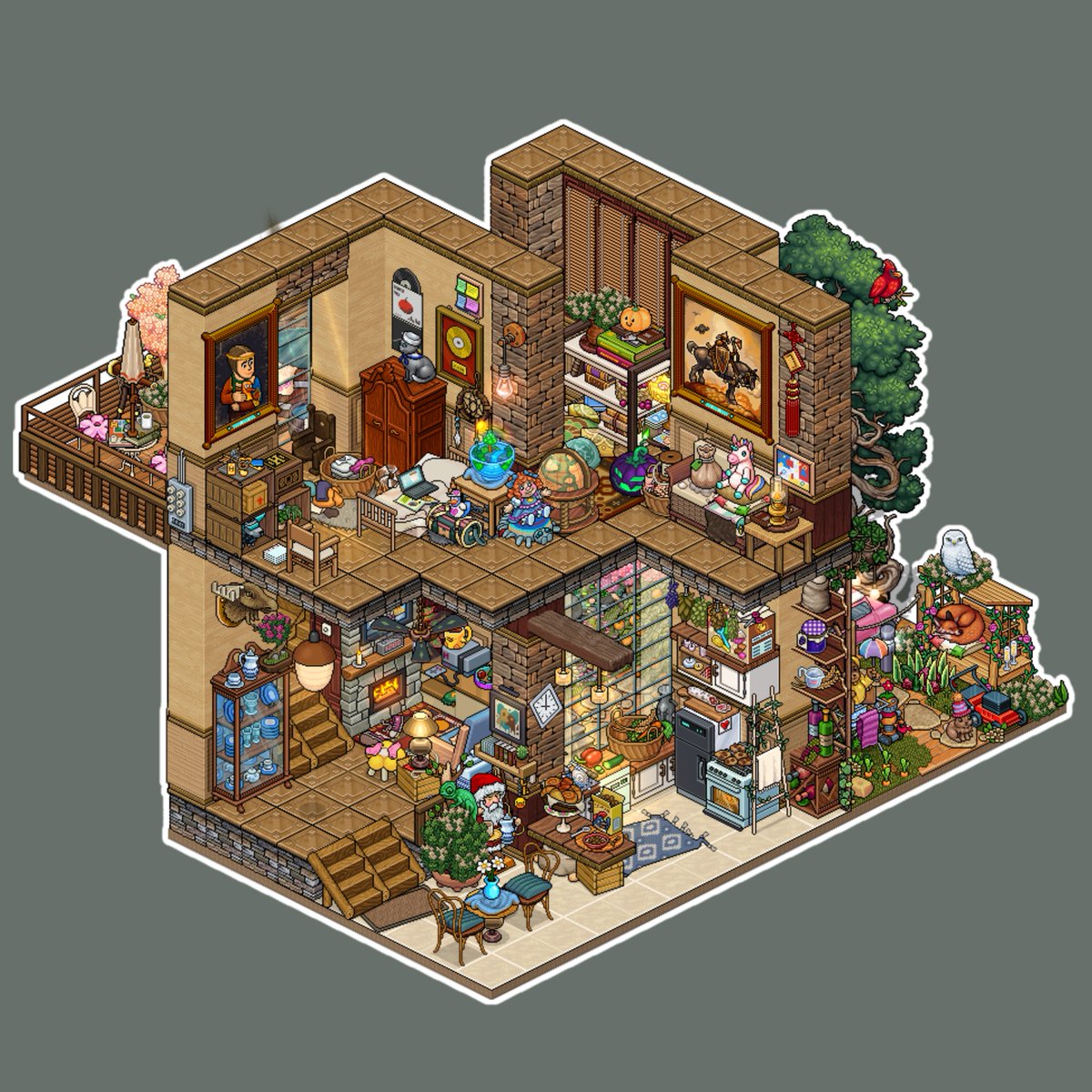 hbdesgosto's tweet image. updated my tiny country-side home on @HabboPTBR. 
can you spot the tiny most adorable pumpkin ever? 🎃 + it only costs a couple of duckets! 🦆
@Habbo #Habbo