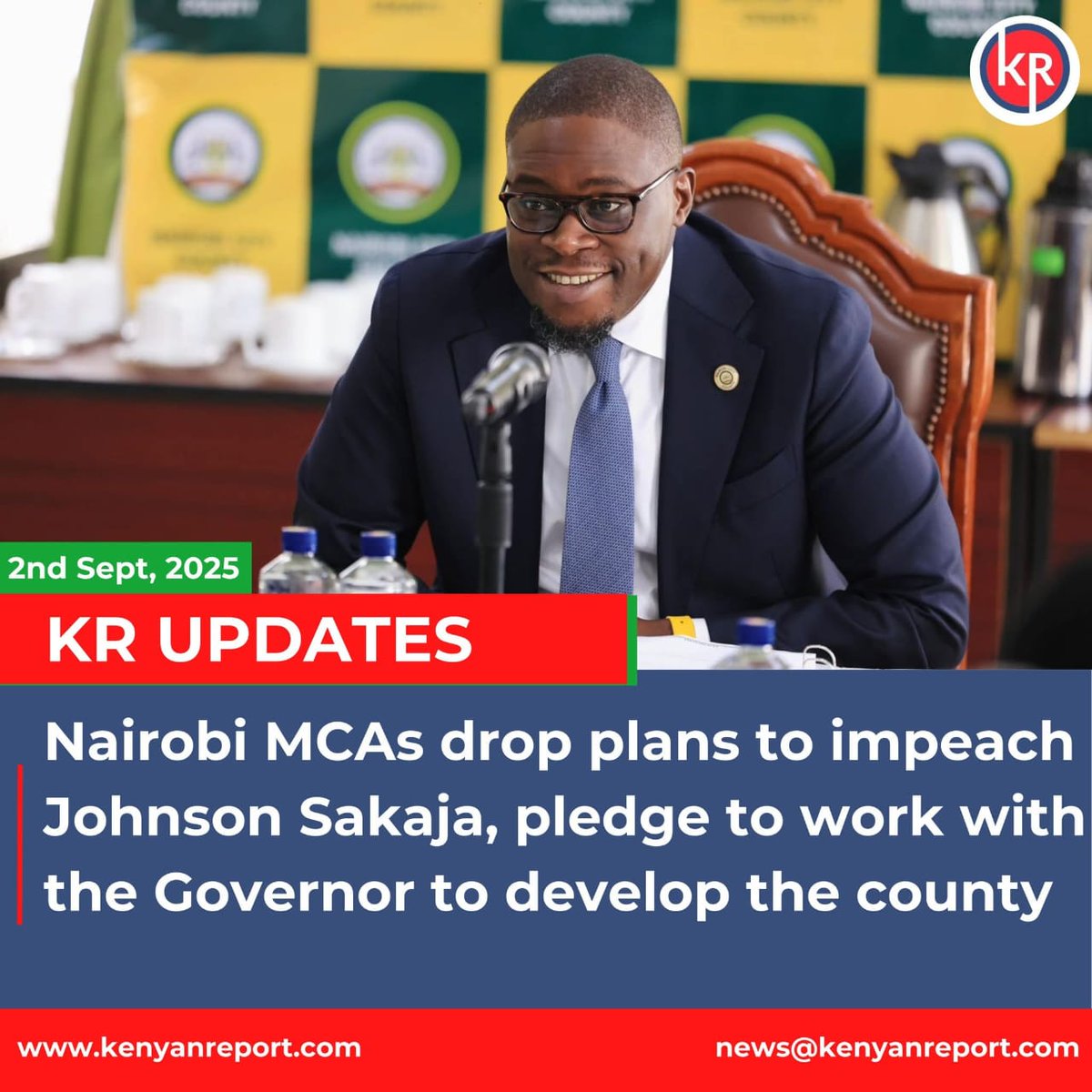 Governor Sakaja Johnson survives yet another impeachment attempt after the MCA's from both UDA and ODM agree to shelve the impeachment plan and instead put their differences with the Governor aside for the sake of the residents of Nairobi.
<a href="/kot/">Kenyans On Twit‎ter</a>