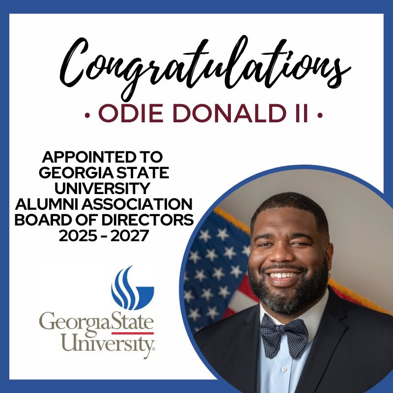 As a newly appointed @gastatealumni board member I’m excited to dive in to support our #Panthers. A blessing to serve in a new and different way in one of the places that helped shape me. 

#GSU #Alumni #Panthers