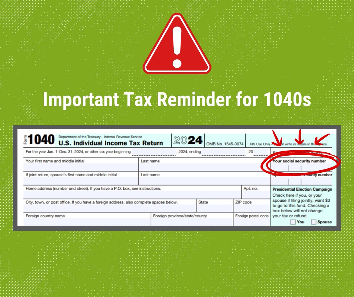 📢 IMPORTANT REMINDER - When making your Q3 estimate payments electronically, it is important to make sure all payments are made under the social security number listed for the Primary Taxpayer on Form 1040. #TaxTip