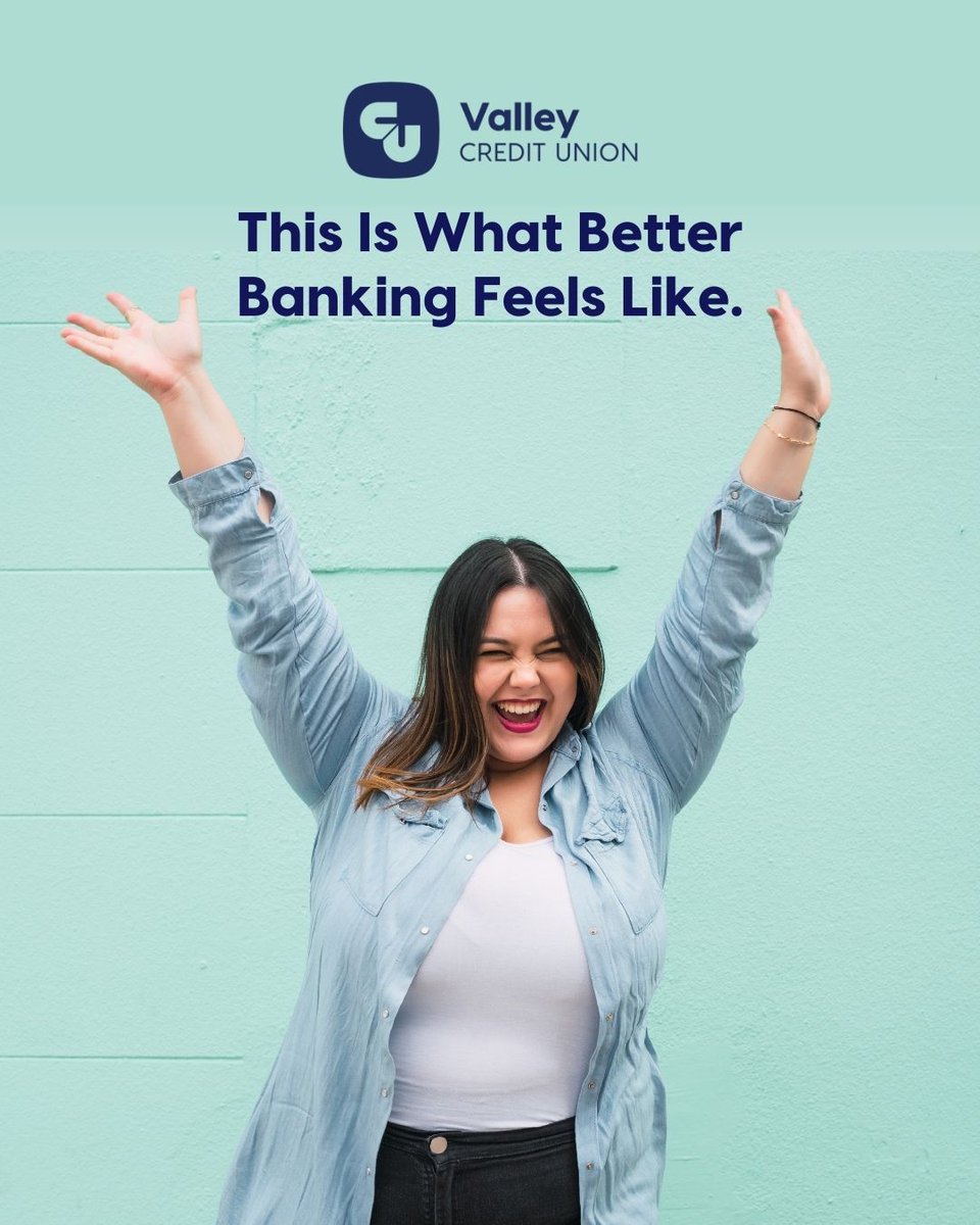 Tired of big banks? Switching to a credit union just feels right. Great service, friendly, honest advice — and your money does good locally. 

#BankBetter #LocalMatters #ValleyCU