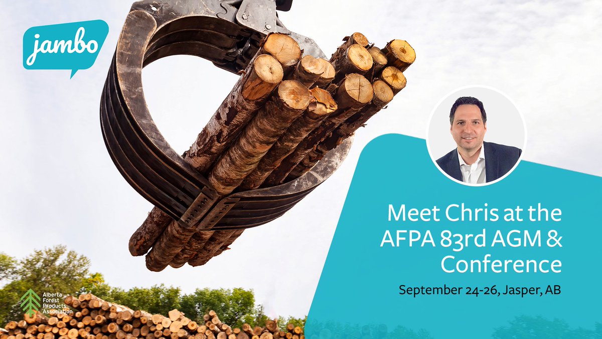 #JamboEvents🌲We’re excited to share that <a href="/chisellang/">Chris Lang</a> will represent Jambo at the <a href="/albertaforests/">AFPA</a> AFPA 83rd AGM &amp; Conference, September 24-26, 2025 in Jasper, AB!

This event is an excellent opportunity for networking, learning, and driving innovation in forestry. We look forward
