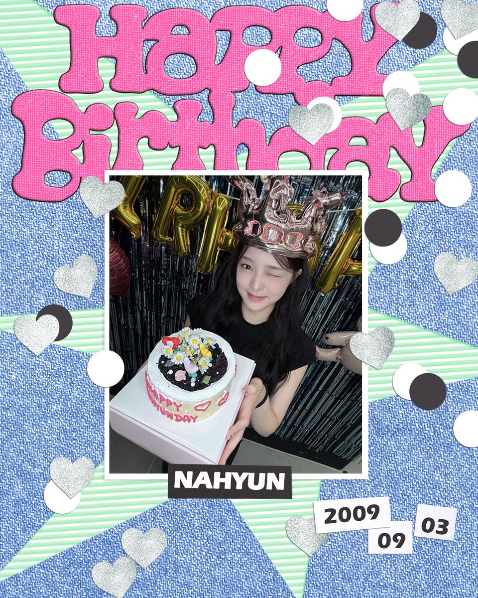 atheart_titan's tweet photo. [#나현]

@💟 HAPPY NAHYUN DAY @💟

오늘은 앳하트 막내 나현이 생일 🎂🎉

#앳하트막내_나현이탄신일 
#Happy_NAHYUN_Day https://t.co/tTkdnB1wo2