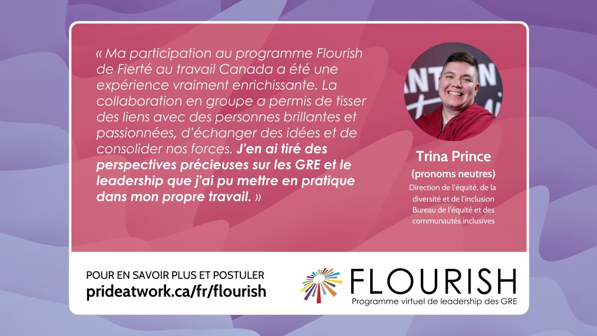 Trina Prince fait partie d'un groupe exceptionnel d'anciens participants à FLOURISH
Les inscriptions pour FLOURISH 2025 sont ouvertes jusqu’au 23 septembre. Visitez le lien pour plus de détails sur les sessions, les panélistes, les frais, et plus encore :
ow.ly/nsYv50WMnb3