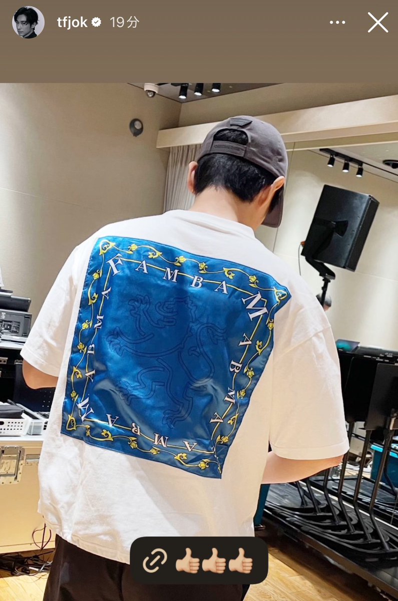 ディーンさんストーリー🩵🩵 HistoryMakerのキャップ🧢はsold out