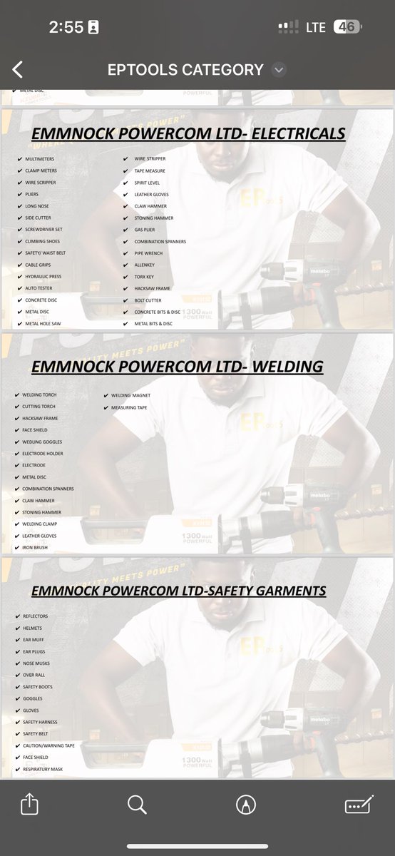 All hand-tools at EMMNOCK POWERCOM LTD, have been categorized based on professions. Find yours, and find me🫵🏾❤️

Text or call: 0272830783 
#Eptools #Emmnock
