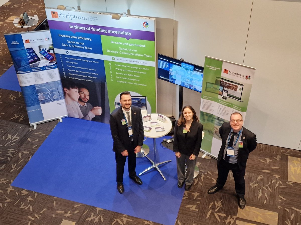 Scriptoria's tweet image. The Scriptoria team had a fantastic time at #WWWeek. A clear theme was the need for stronger communications and more efficient data systems – which is exactly where we can help.
Want to find out more?
Get in touch: enquiries@scriptoria.co.uk