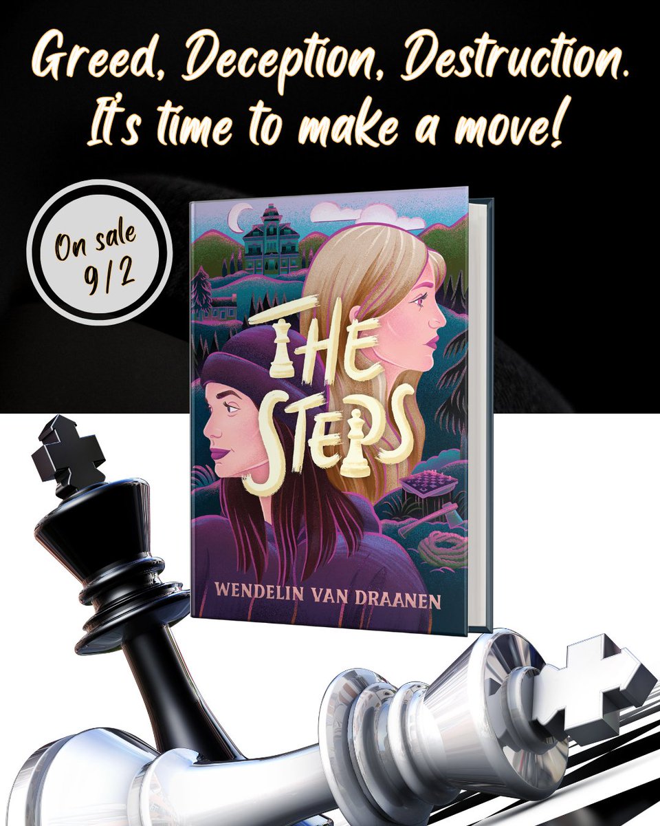 THE STEPS pubs today! I hope you "make a move" and check it out! #bookbirthday #YA #thriller #chess #thesteps #stepmother