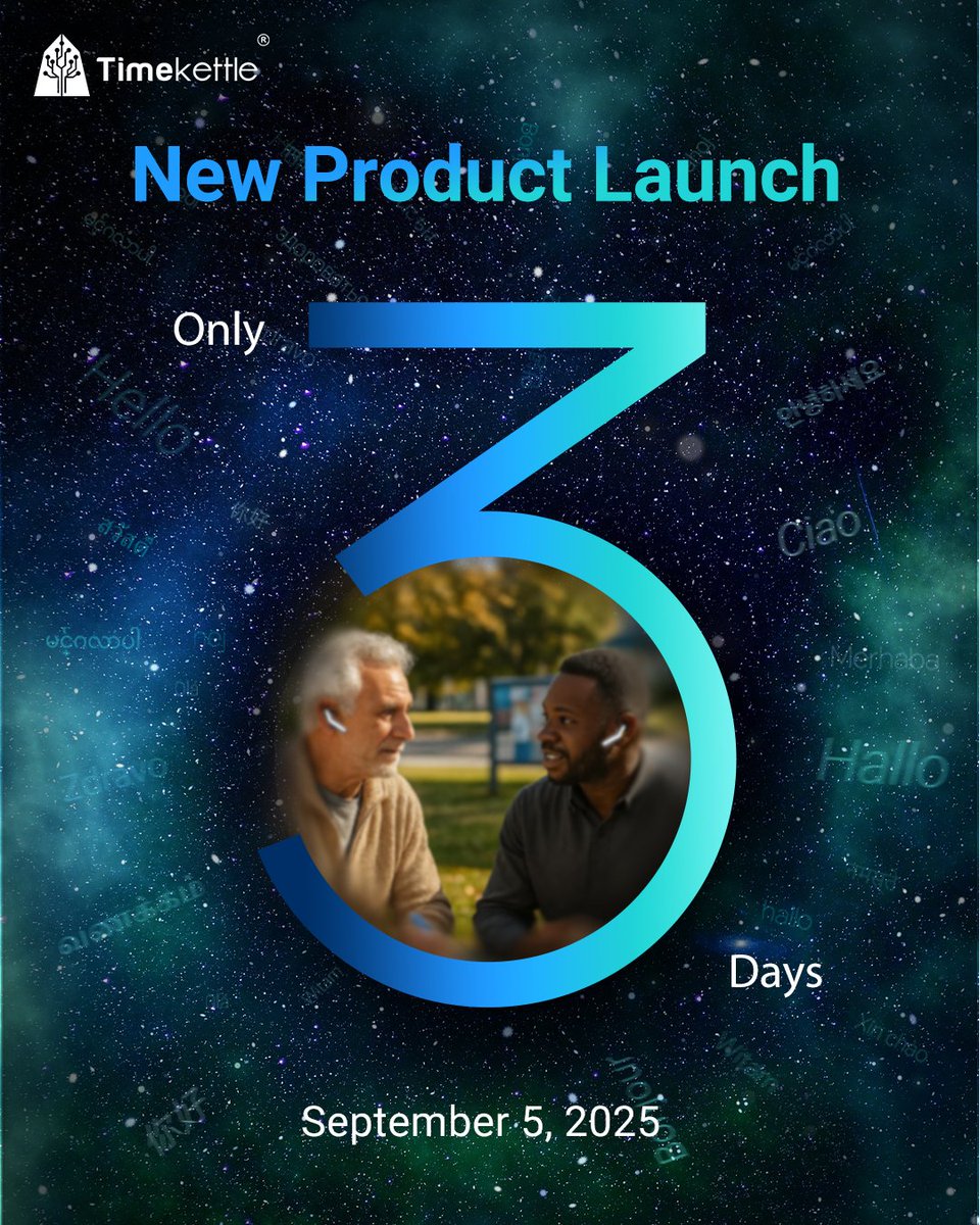 🌍 3 days to go!

🔥 Step into a world where languages no longer divide us — where Spanish meets Chinese, French flows into Arabic, and every voice is heard. ❤️

#Timekettle #translationearbuds #LanguageWithoutBorders #GlobalConnection #MultilingualCommunity #IFABerlin