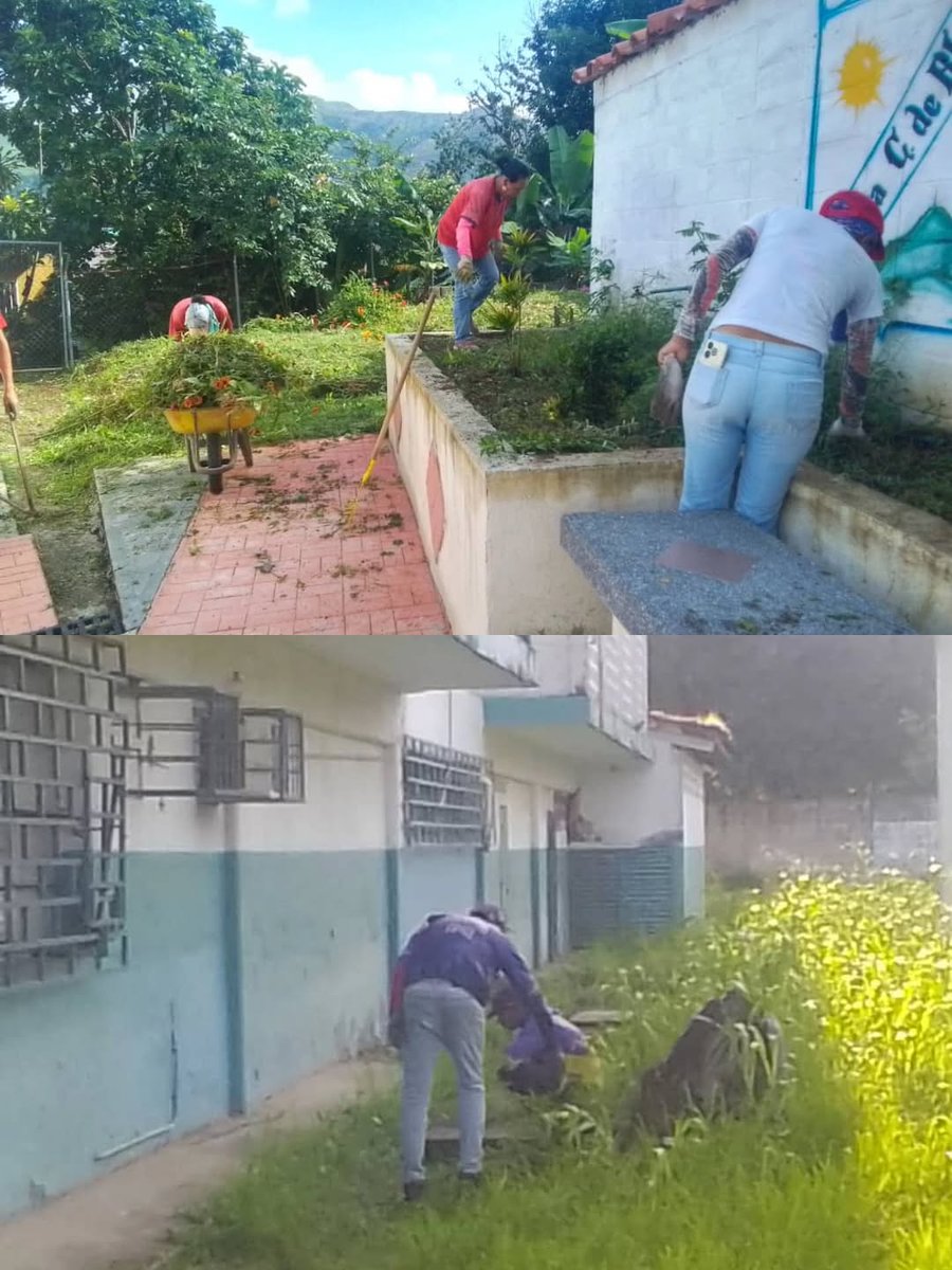 geminismg's tweet image. En Aragua, se vivió una nueva jornada de trabajo voluntario Mi Escuela Bella, donde las Bricomiles, consejos comunales, docentes, obreros, alcaldías y la comunidad se unieron con un solo propósito: embellecer y acondicionar nuestros espacios educativos.

#02Sep