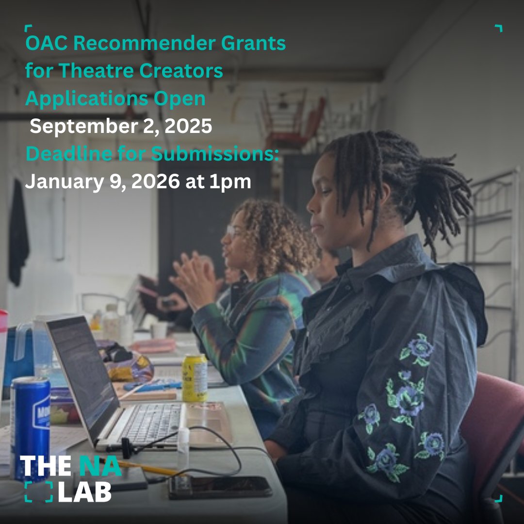 Did you know that Necessary Angel is a Recommender for the Ontario Arts Council's Recommender Grants for Theatre Creators? If you're looking to develop new work, check out our criteria here: necessaryangel.com/oacoac-recomme…