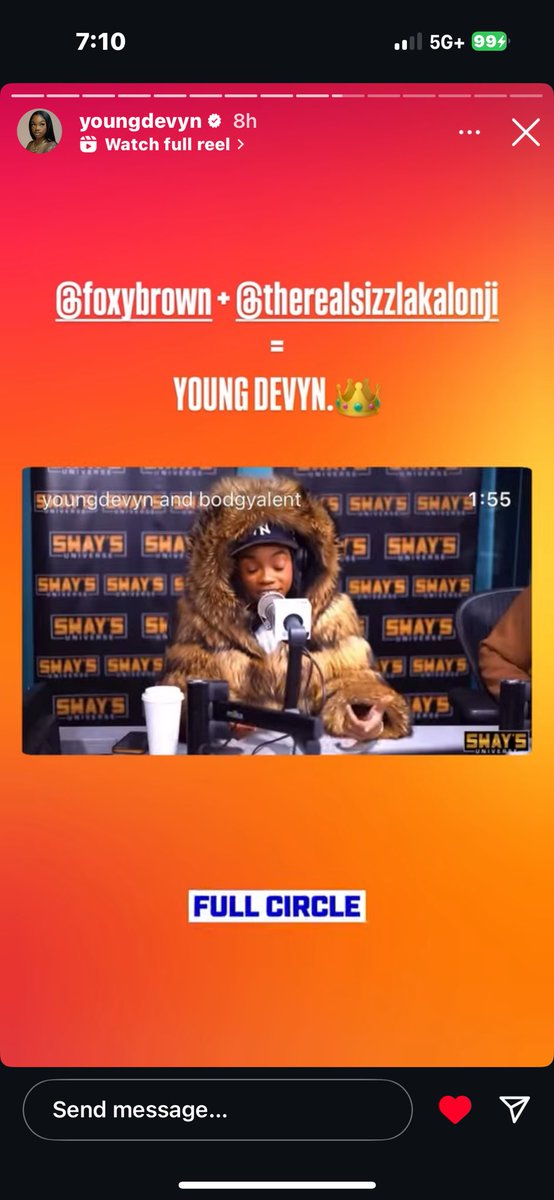 FoxnationTV's tweet photo. Foxy Brown @FoxyBrown supporting Young Devyn @YoungDevyn1 is so dope !  Dancehall legend Sizzla @SizzlaKalonji hasn’t worked with any female rapper since Foxy on “come fly with me” .. his new song with Devyn “Give It A Try” pure 🔥 !! Check out he freestylin over Foxy song too ❤️‍🔥 https://t.co/qLFtUOu6II