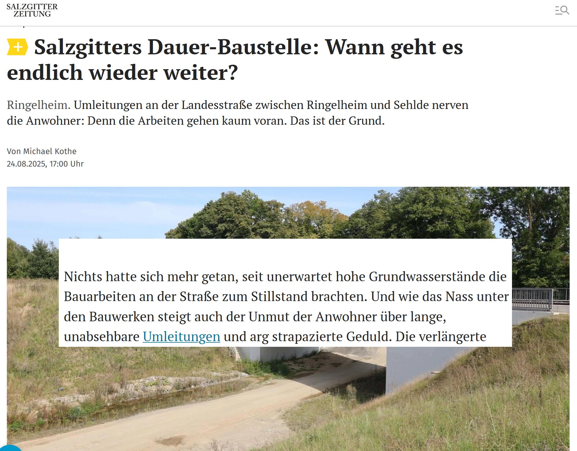 In der Sendung zum Wasserschwindel hatte ich gezeigt, dass Salzgitter die Wasserentnahme beschränkt,...