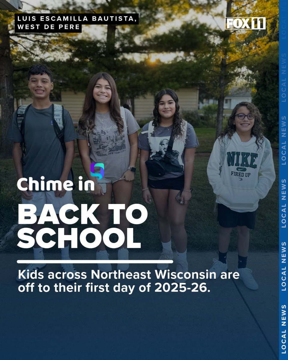 fox11news's tweet image. It's the #FirstDayOfSchool across Northeast Wisconsin! Send us your #BackToSchool photos and videos here: fox11online.com/good-day-wi/gr…
