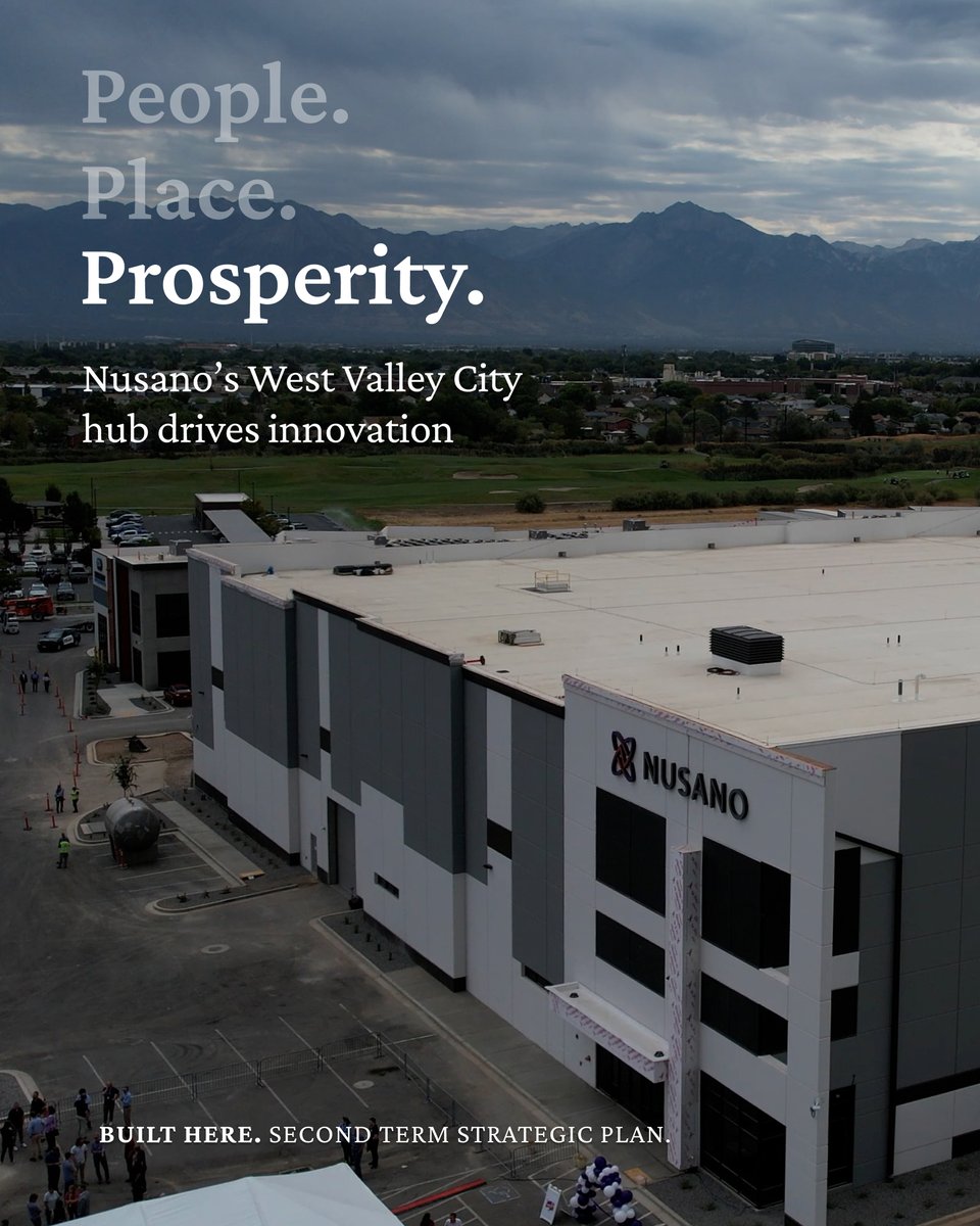Strengthening Utah’s position as a premier global leader for innovation and entrepreneurship is a key Term II priority. Nusano’s new facility in West Valley City is advancing that vision by building a hub for cancer therapies, clean energy, and high-paying jobs.

More here: