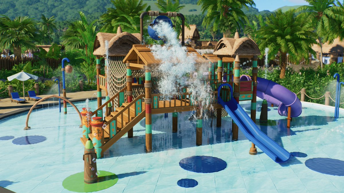 NEW PLANET COASTER 2 VIDEO!
I built a Polynesian-themed splash pad with custom slides, animated flip buckets, and tropical playground vibes 💦
Perfect for families + including blueprint!
Full tutorial &amp; build here 👇
🎥 youtu.be/I-zgbOovo8o?si…

<a href="/PlanetCoaster/">Planet Coaster 2</a>