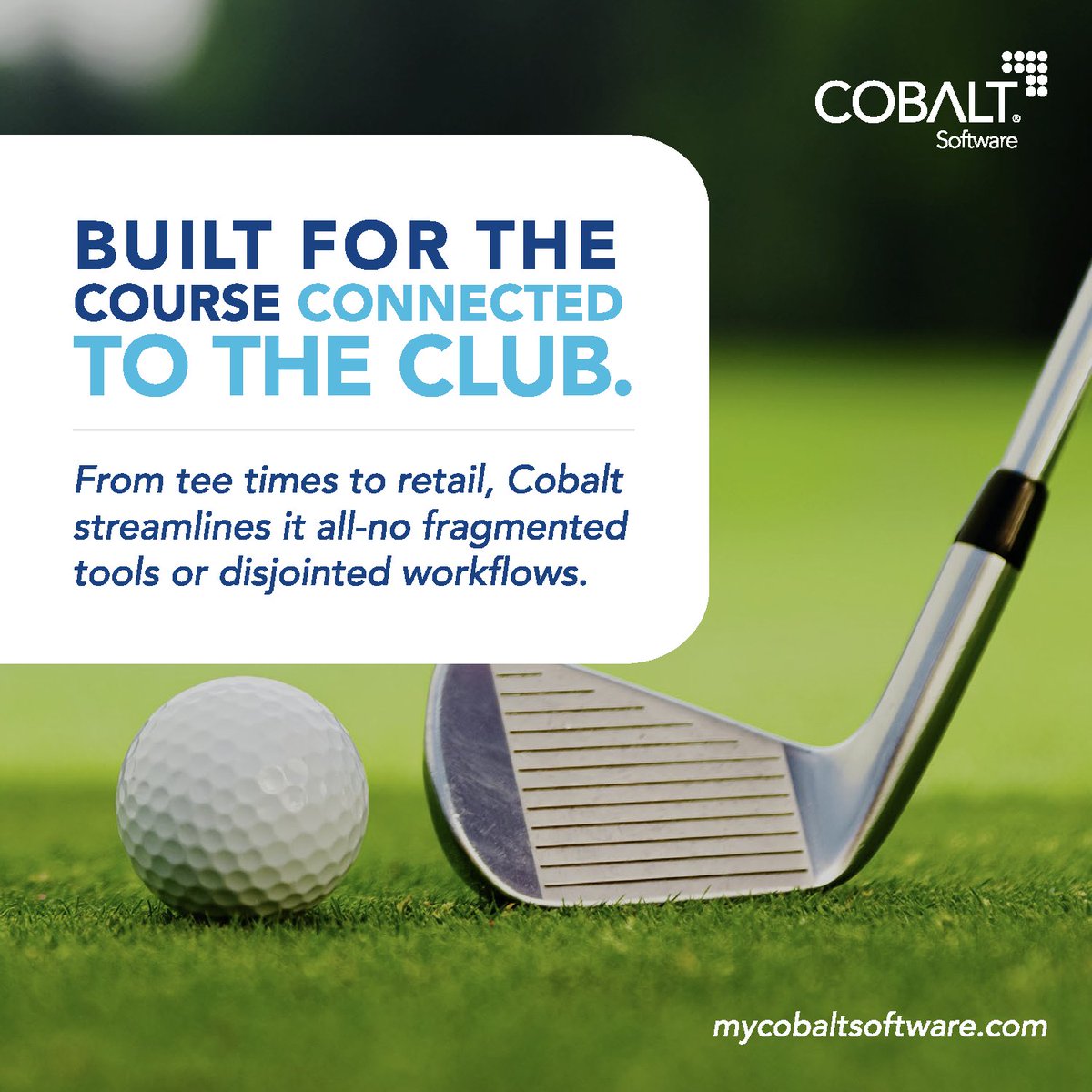 CobaltSoftware_'s tweet image. Tee times. Simulators. Lessons. POS. Retail. Inventory. Billing. One system. Zero headaches. That’s the Cobalt difference. ⛳

#cobaltsoftware #nextgen #clubmanagement