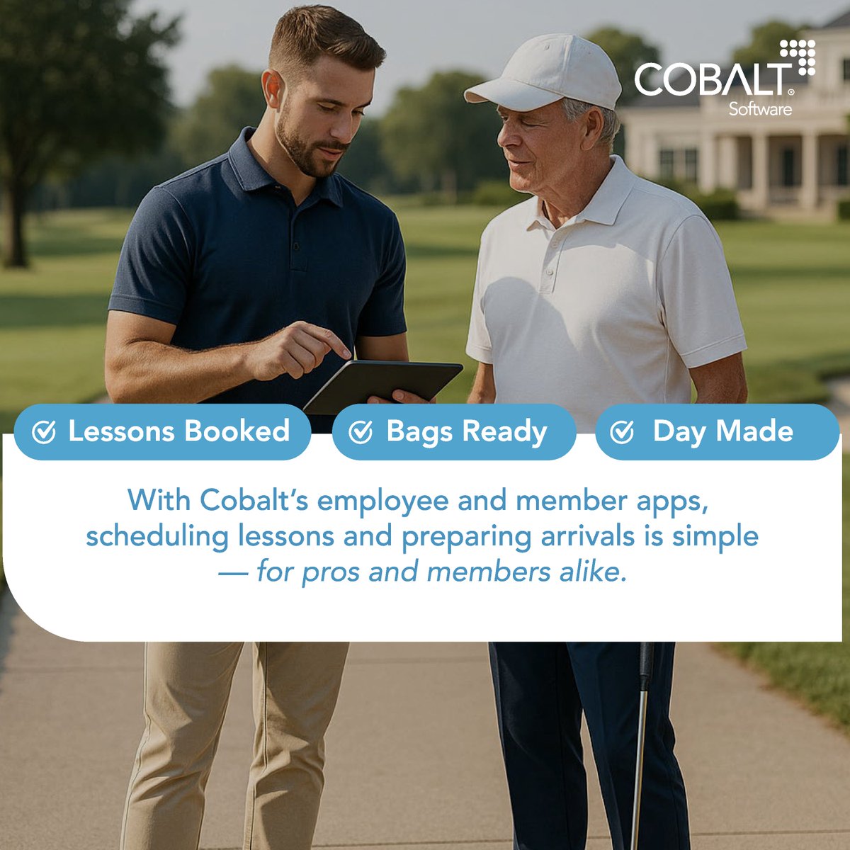 CobaltSoftware_'s tweet image. Tee times. Simulators. Lessons. POS. Retail. Inventory. Billing. One system. Zero headaches. That’s the Cobalt difference. ⛳

#cobaltsoftware #nextgen #clubmanagement