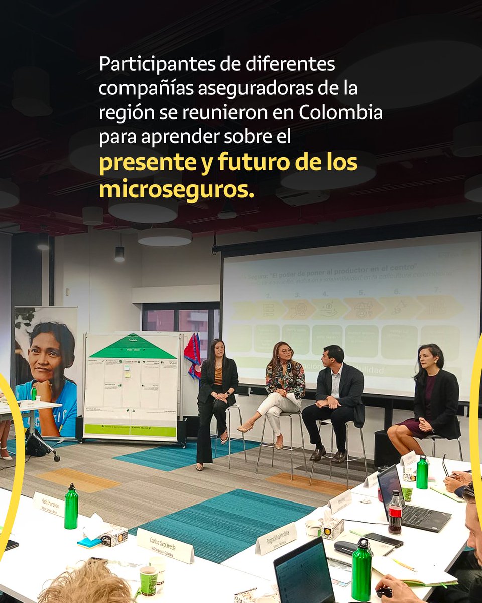 SegurosBolivar's tweet photo. ¡Un hito para la región! Fuimos anfitriones del primer #MicroInsuranceMaster en Latinoamérica, un curso que reunió a líderes y aliados como @NetworkFlash, @FasecoldaOficia y @FedeCafeteros para explorar el futuro de los microseguros. #SegurosBolívar #InclusiónFinanciera https://t.co/H5iQUyIi03