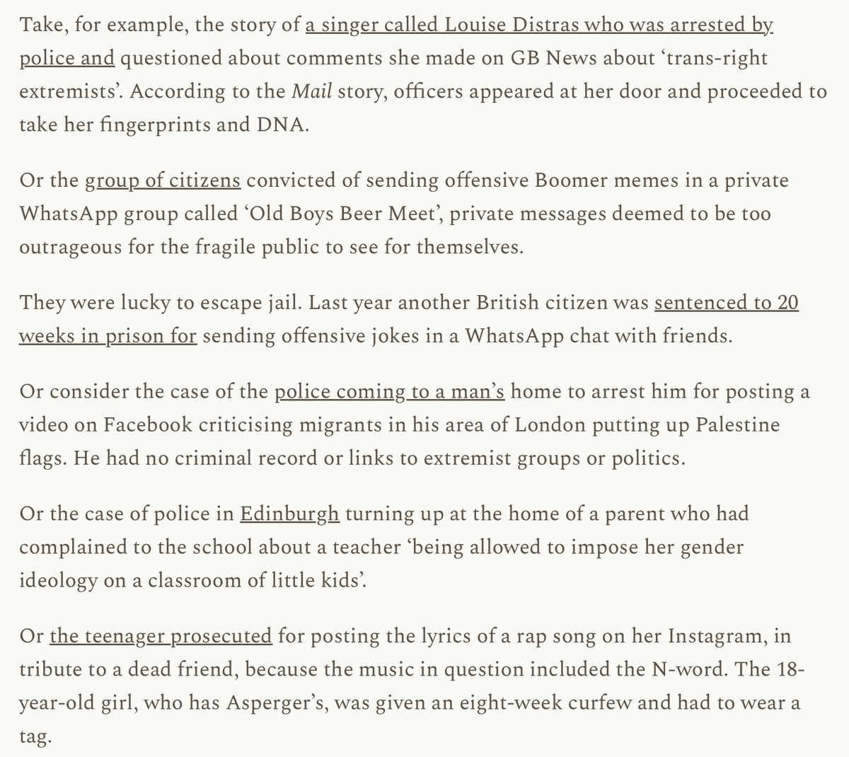 Graham Linehan's arrest is not an isolated incident.