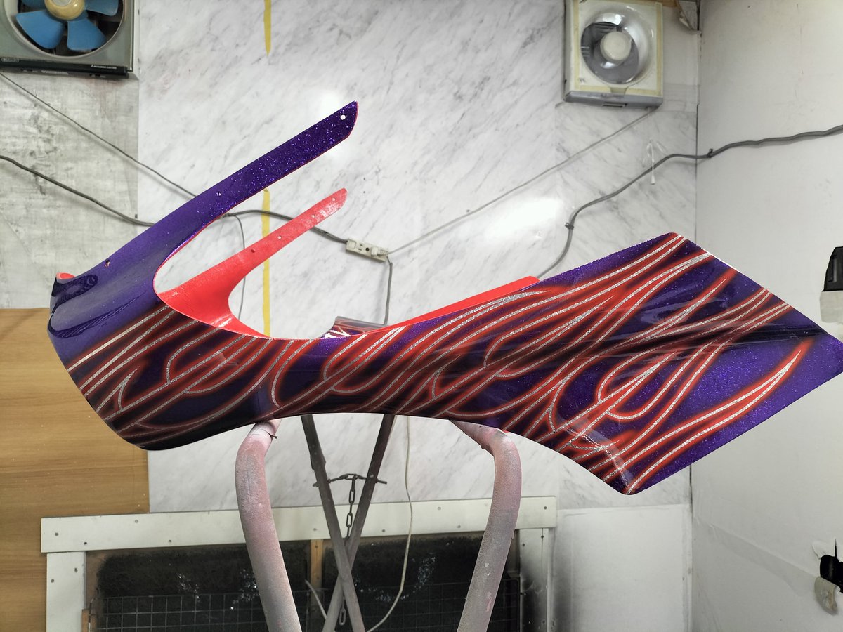 ﾊﾞｲｸのｶｽﾀﾑﾍﾟｲﾝﾄ屋の作業風景 (@custompaintserv) / X