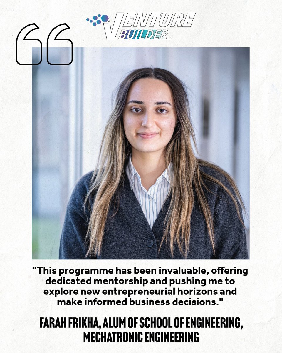 Meet Farah Frikha, <a href="/OfficialUoM/">The University of Manchester</a>  Mechatronic Engineering alum, who took her idea to new heights through the Manchester Venture Builder.

She’s pitching at our Demo Day soon – don’t miss it!

🔗 Register here: luma.com/twaod68v